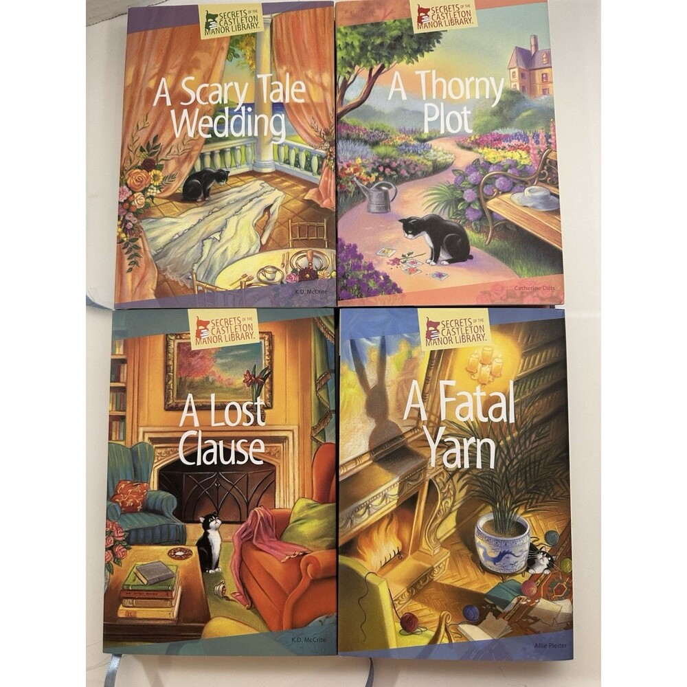 Secrets Of The Castleton Manor Library Annie’s Lot Of 4 Hardcover Wedding Thorny